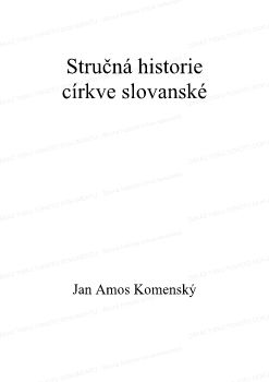 Stručná historie církve slovanské